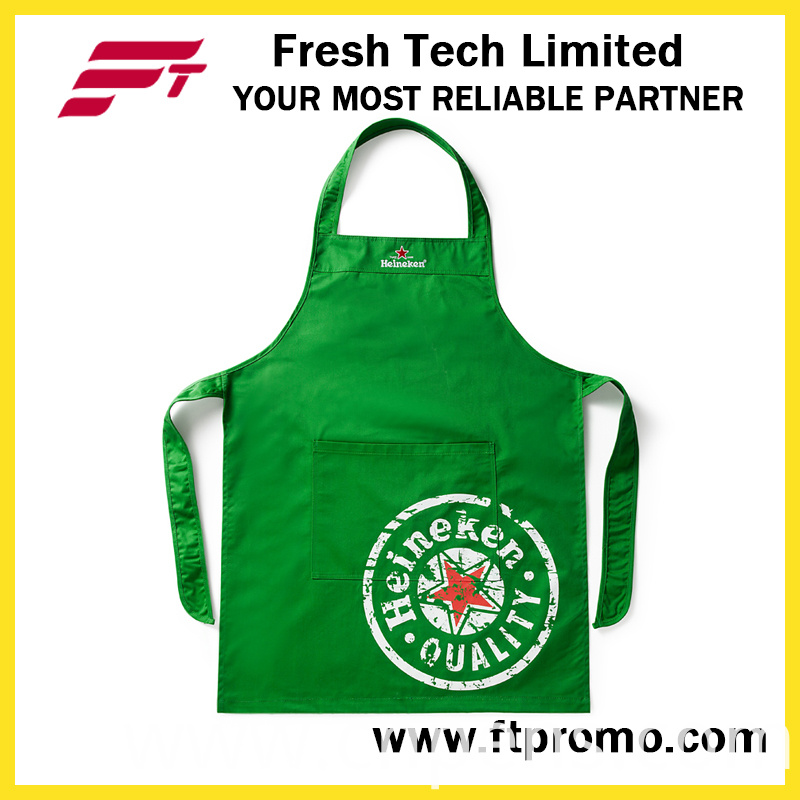 100% Polyester/Cotton High Quality Custom Printed Promotional Kitchen Bib Apron